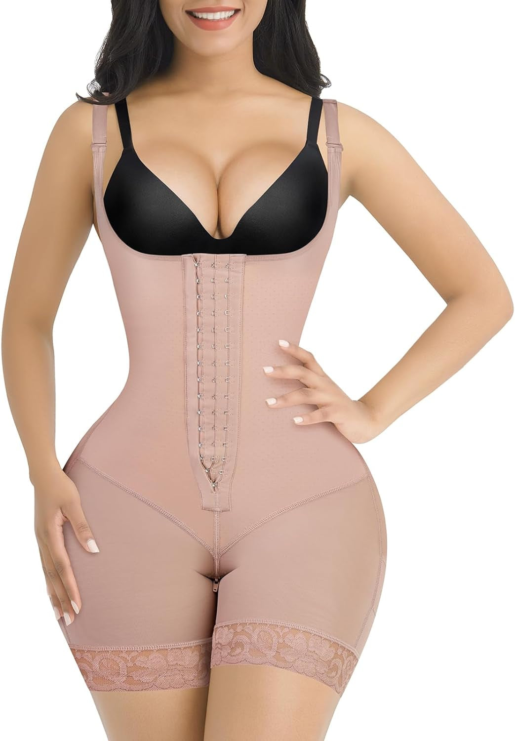 Fajas Colombianas Shapewear for Women Tummy Control plus Size Postpartum Body Shaper Butt Lifting Bodysuit